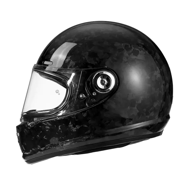 68 Carbon Fiber Full Face Motorcycle Galea DOT Standard Motocross Helmet