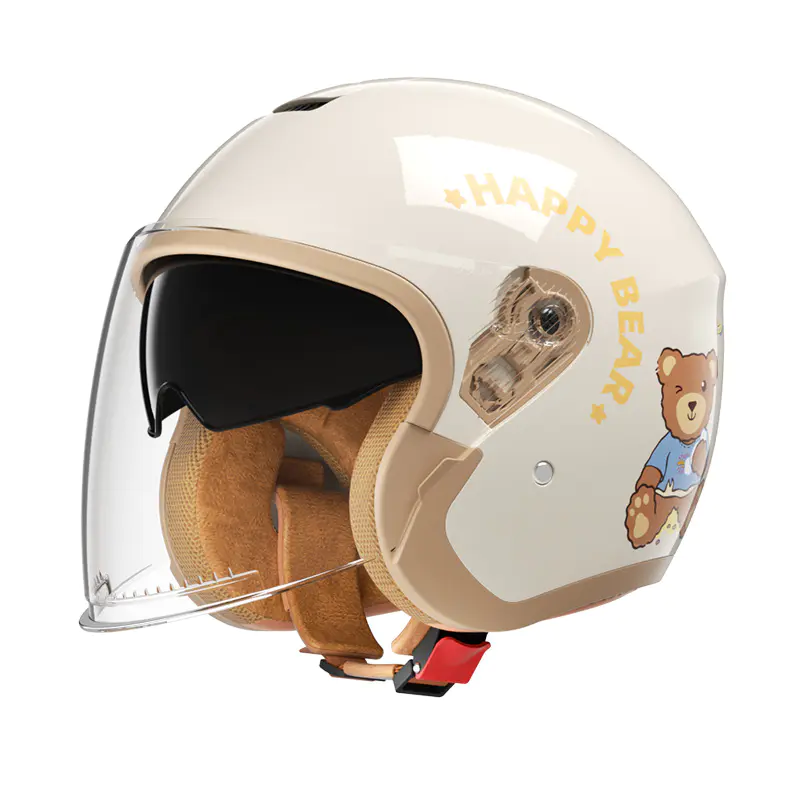 B08 Open Face Motorcycle Galeam Double Visors Motocross Galea for Street Riding
