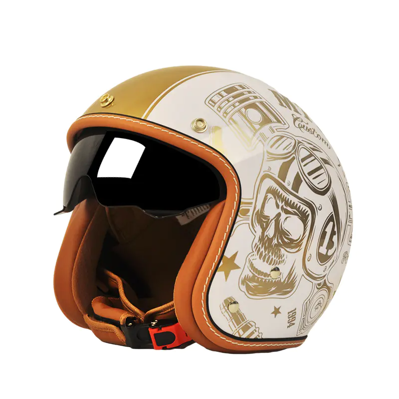 MT901 DOT Certified Retro Open Face Motorcycle Galea Motocross Helmet