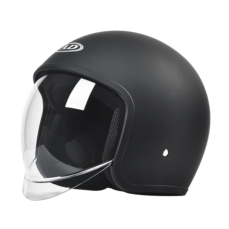 FG05 Retro Open Face Motorcycle Galea Double Visors Motocross Helmet