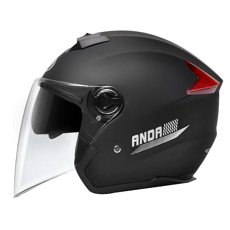 719 Double Visors Open Face Motorcycle Galea Motocross Helmet