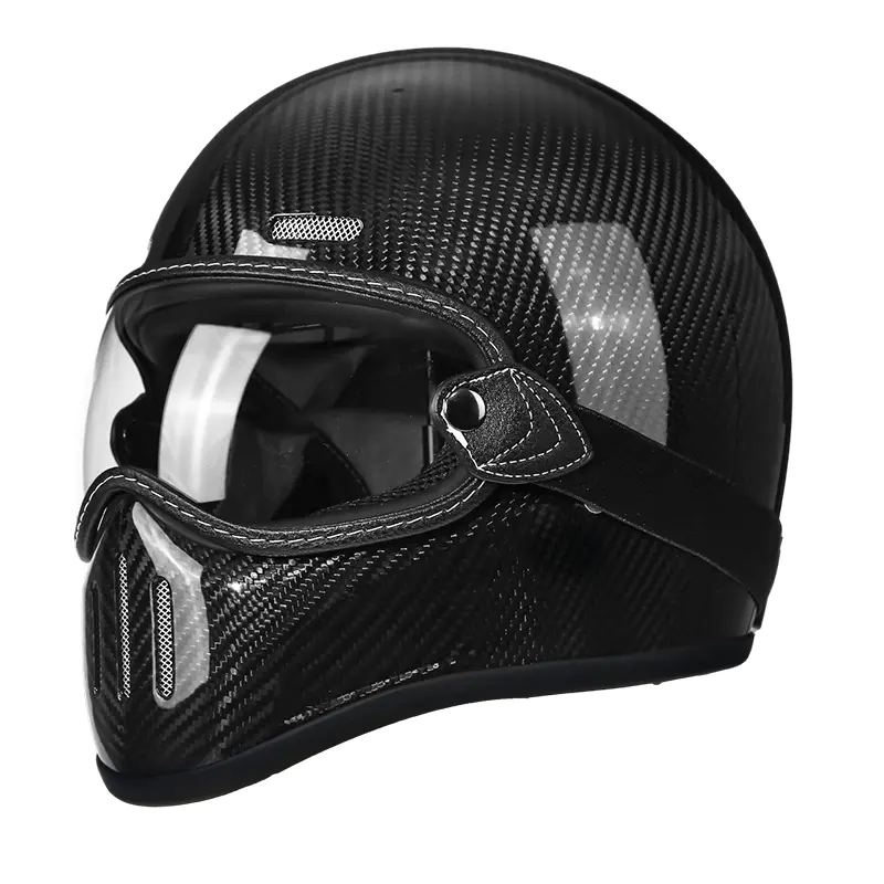 MT801 Carbon Fiber Full Face Motorcycle Galea Motocross Helmet