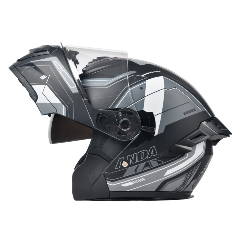 102 Flip Up Motorcycle Galea Double Visors Motocross galea