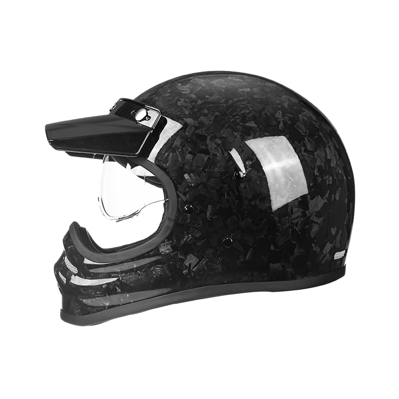 881 Leve Carbon Fiber Plena Face Motorcycle Galea Motocross Helmet